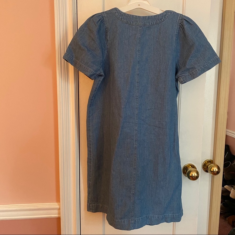 Madewell Denim Popover Swing Dress Newsom Wash XXS - Picture 11 of 11